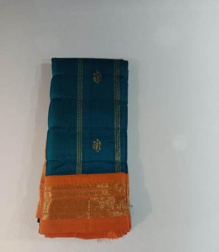 THIRUBHUVANAM HF ZARI SILK SAREE 550 MTS